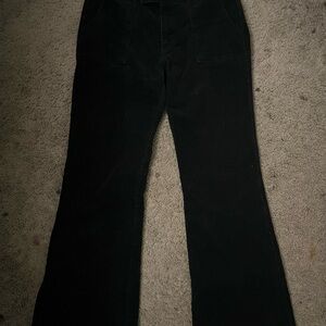Black Corduroy Flare Pants
